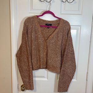 Rose Gold Tinsel Sweater